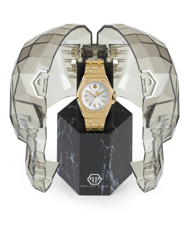 Philipp Plein Womens Plein Extreme IP Yellow Gold 38mm Bracelet Fashion Watch