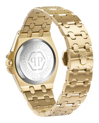 Philipp Plein Womens IP Yellow Gold 38mm Bracelet Fashion Watch