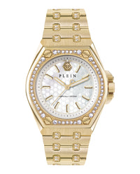 Philipp Plein Womens Gold 38mm Bracelet Fashion Watch