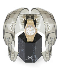 Philipp Plein Womens Gold 38mm Bracelet Fashion Watch
