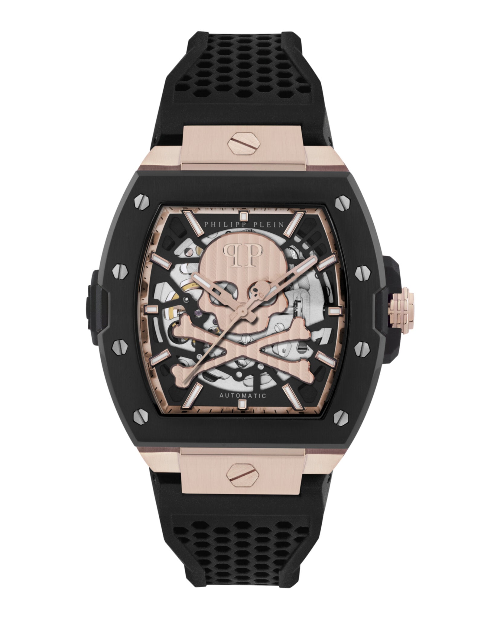 Philipp Plein Mens  Two Tone 44mm Strap Fashion Watch