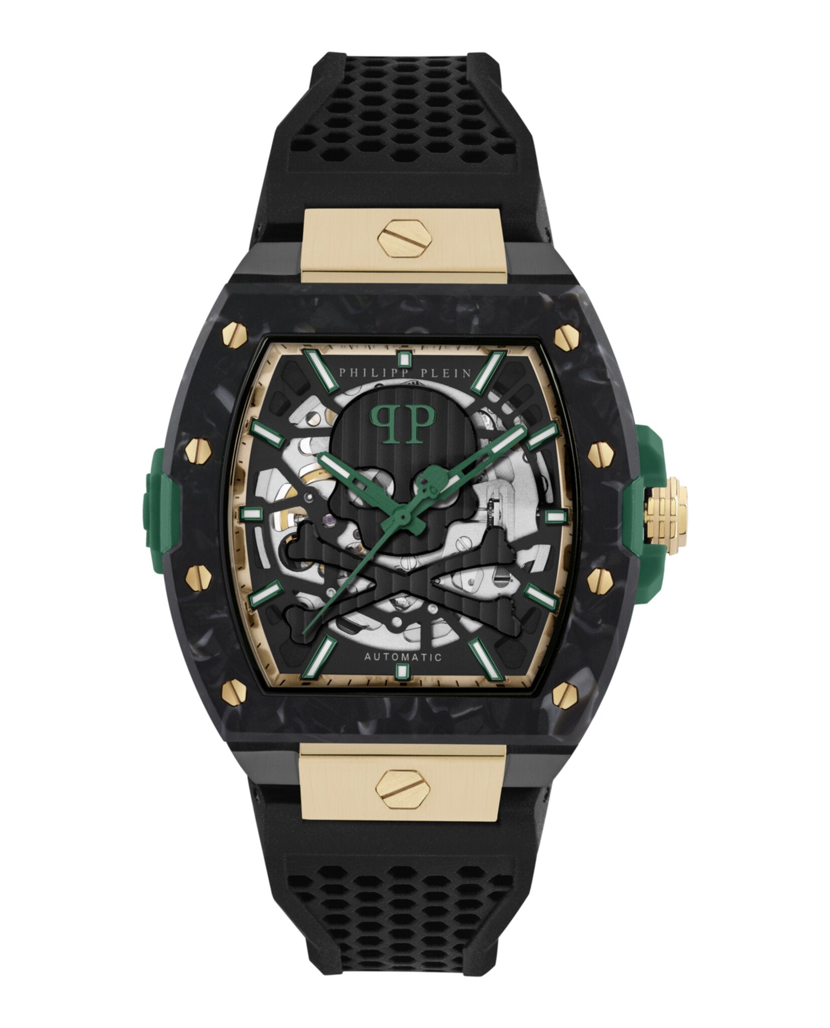 Philipp Plein Mens  Two Tone 44mm Strap Fashion Watch