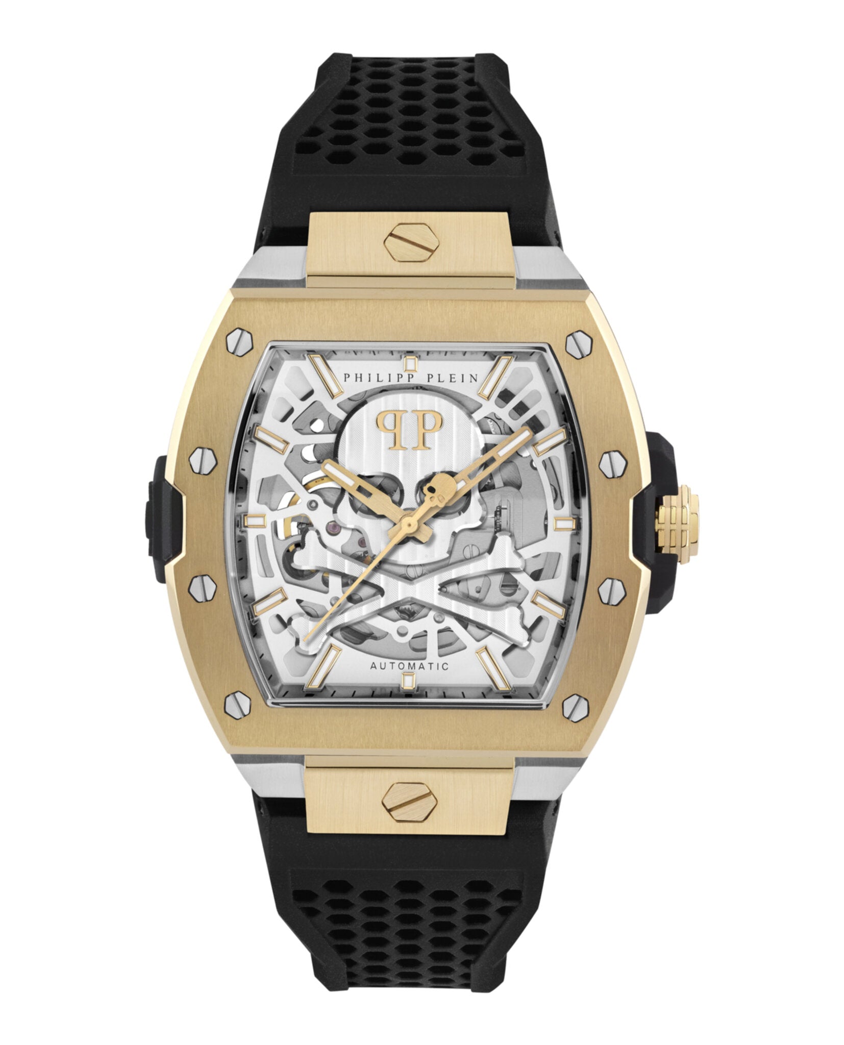 Philipp Plein Mens Two Tone 44mm Strap Fashion Watch