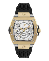 Philipp Plein Mens Two Tone 44mm Strap Fashion Watch
