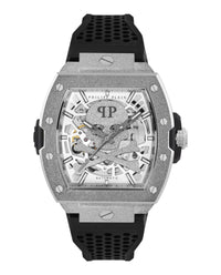 Philipp Plein Mens Stainless Steel 44mm Strap Fashion Watch