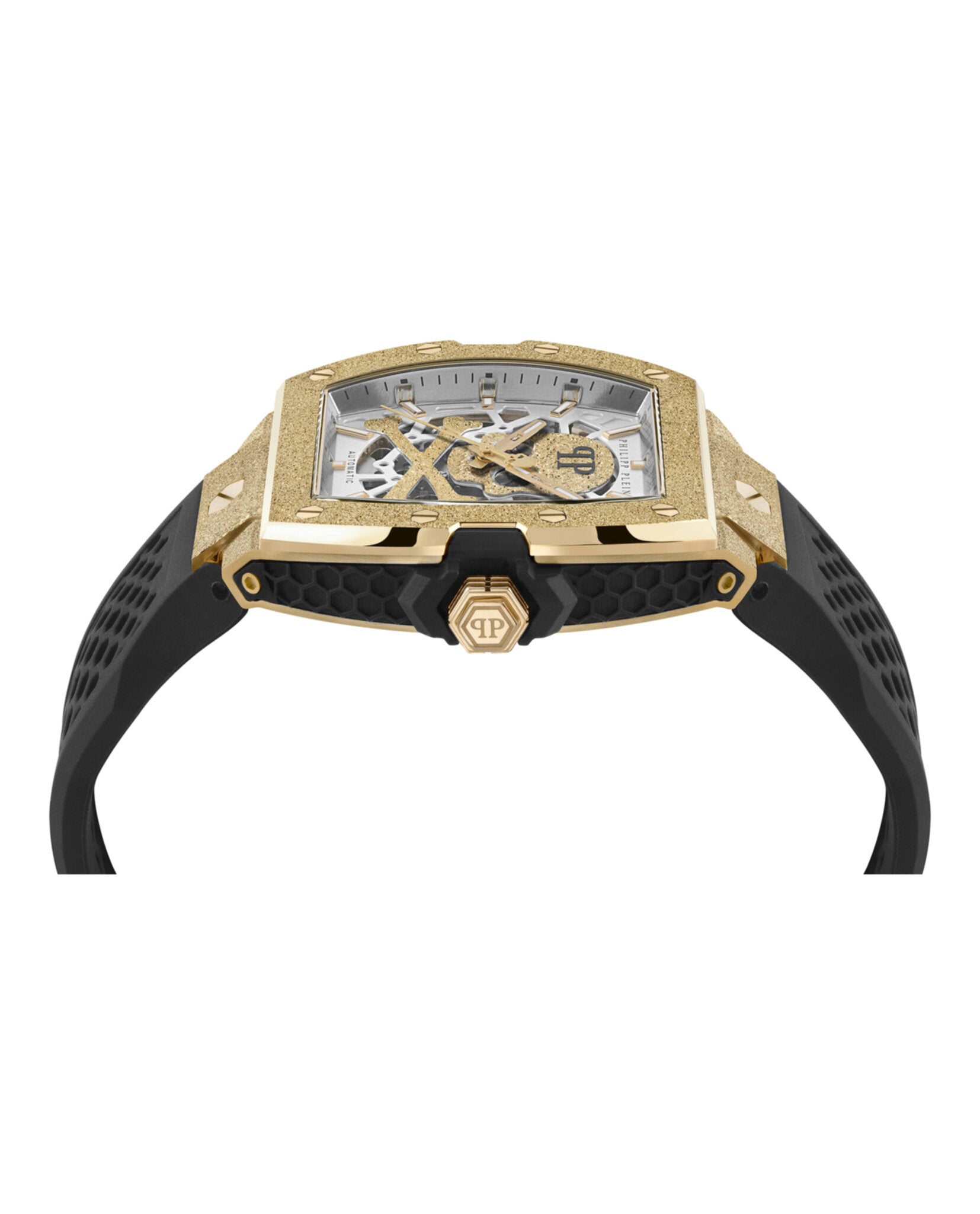 Philipp Plein Mens Gold 44mm Strap Fashion Watch