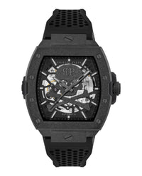 Philipp Plein Mens Black 44mm Strap Fashion Watch