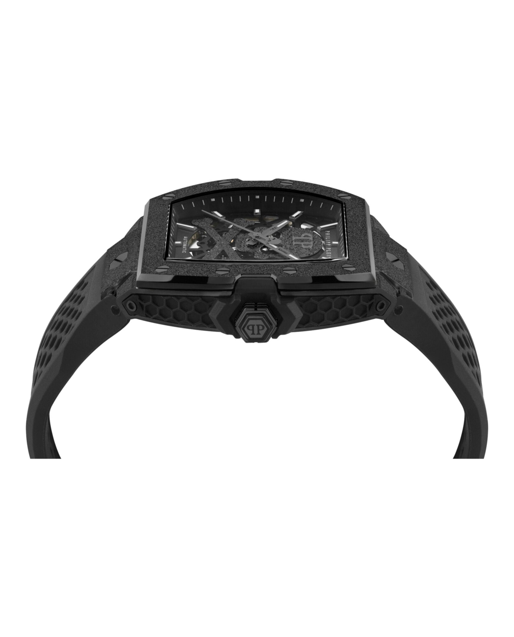 Philipp Plein Mens Black 44mm Strap Fashion Watch