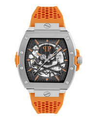 Philipp Plein Mens Stainless Steel 44mm Strap Fashion Watch