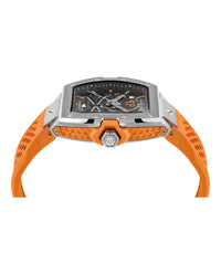 Philipp Plein Mens Stainless Steel 44mm Strap Fashion Watch