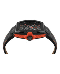 Philipp Plein Mens Black 44mm Strap Fashion Watch