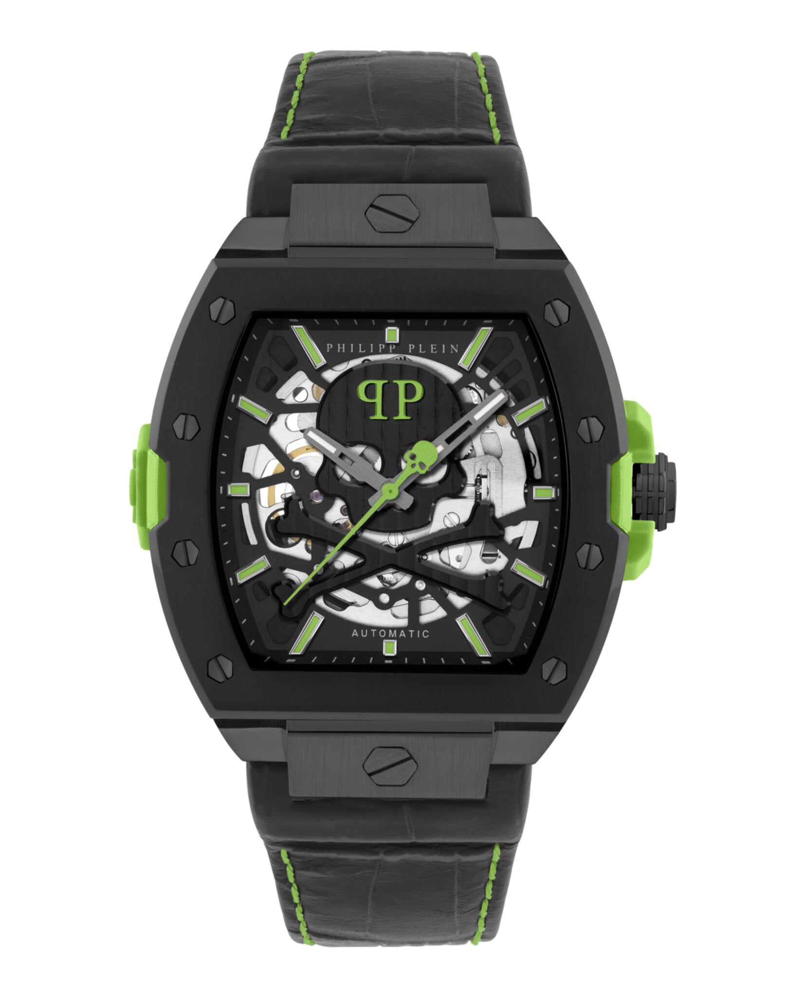 Philipp Plein Philipp Plein Mens  Black 44mm Strap Fashion Watch