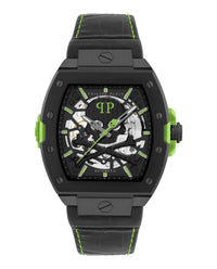Philipp Plein Philipp Plein Mens  Black 44mm Strap Fashion Watch
