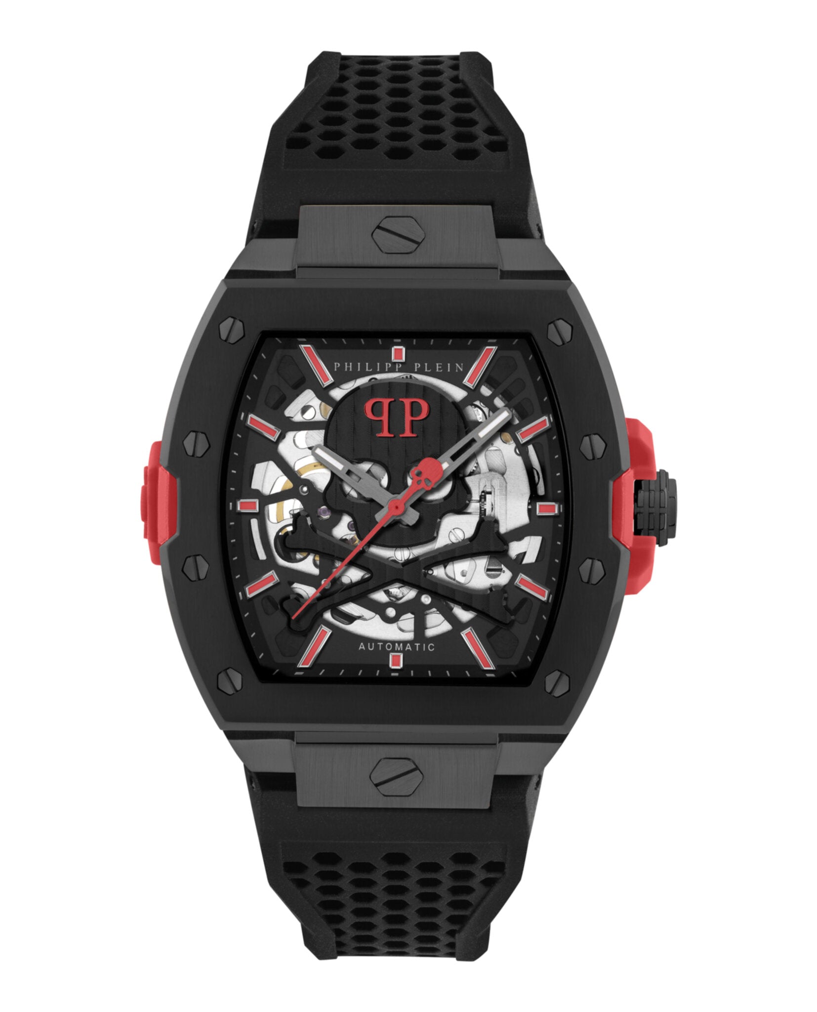 Philipp Plein Mens Black 44mm Strap Fashion Watch