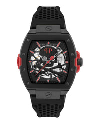 Philipp Plein Mens Black 44mm Strap Fashion Watch