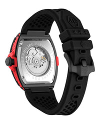 Philipp Plein Mens Black 44mm Strap Fashion Watch