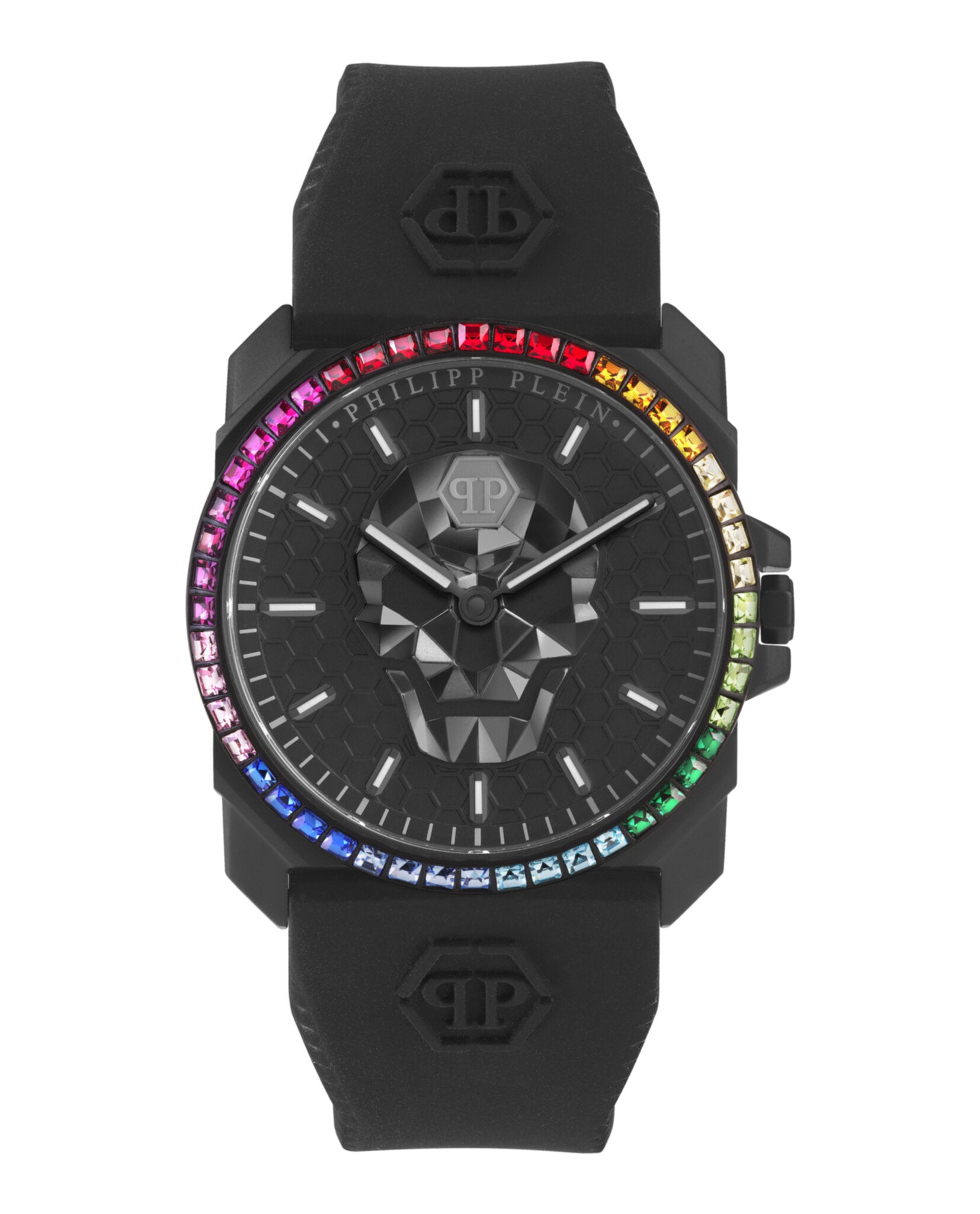 Philipp Plein Mens IP Black 40mm Strap Fashion Watch