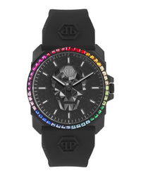 Philipp Plein Mens IP Black 40mm Strap Fashion Watch