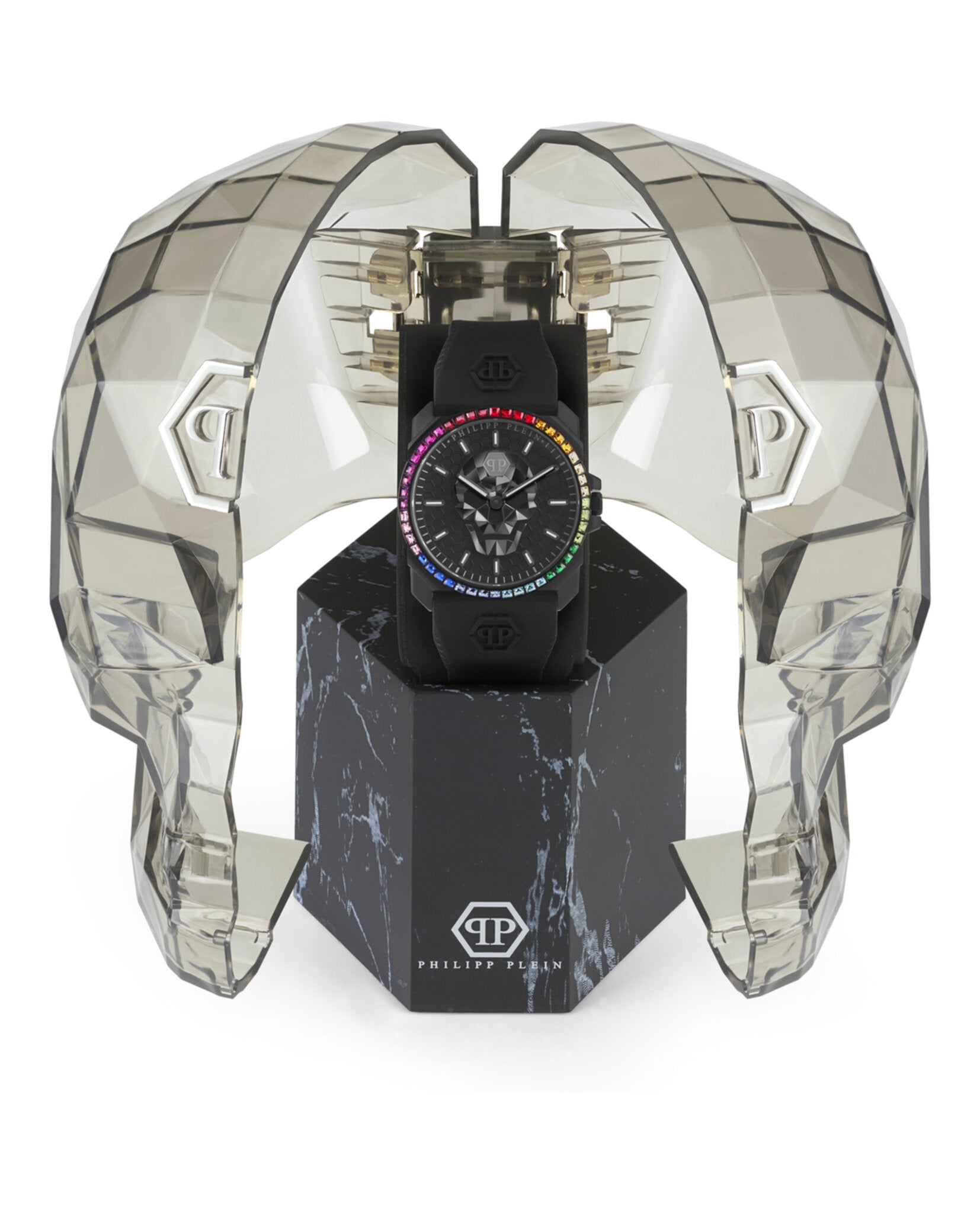Philipp Plein Mens IP Black 40mm Strap Fashion Watch