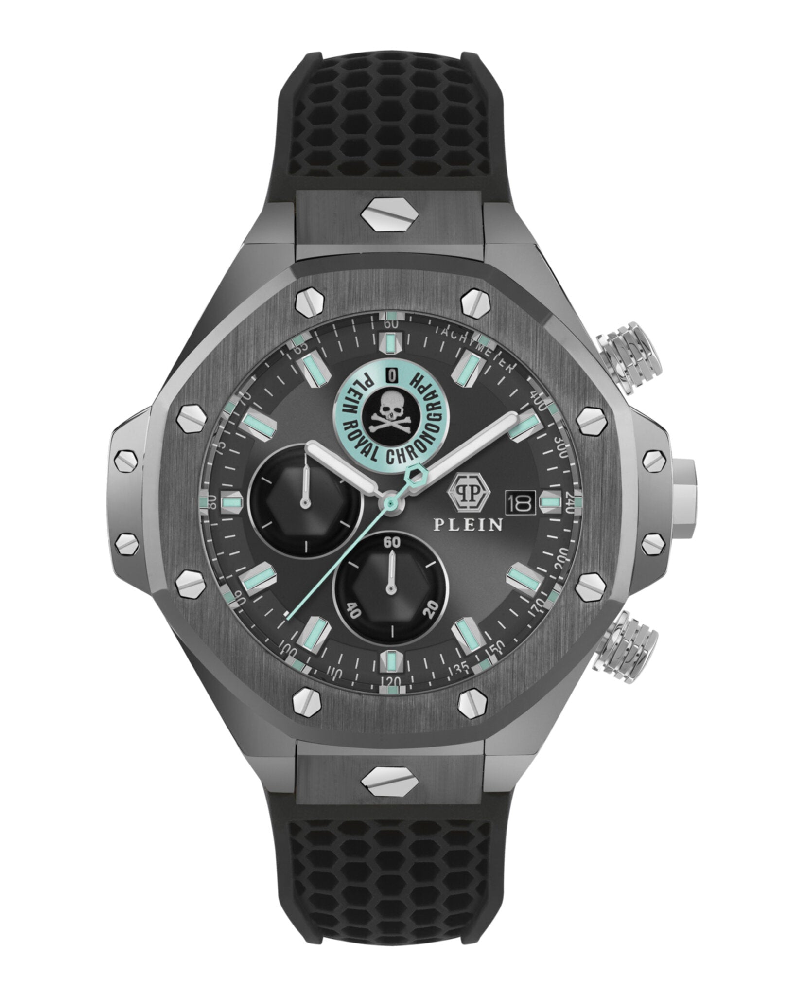 Philipp Plein Mens 46mm Strap Fashion Watch