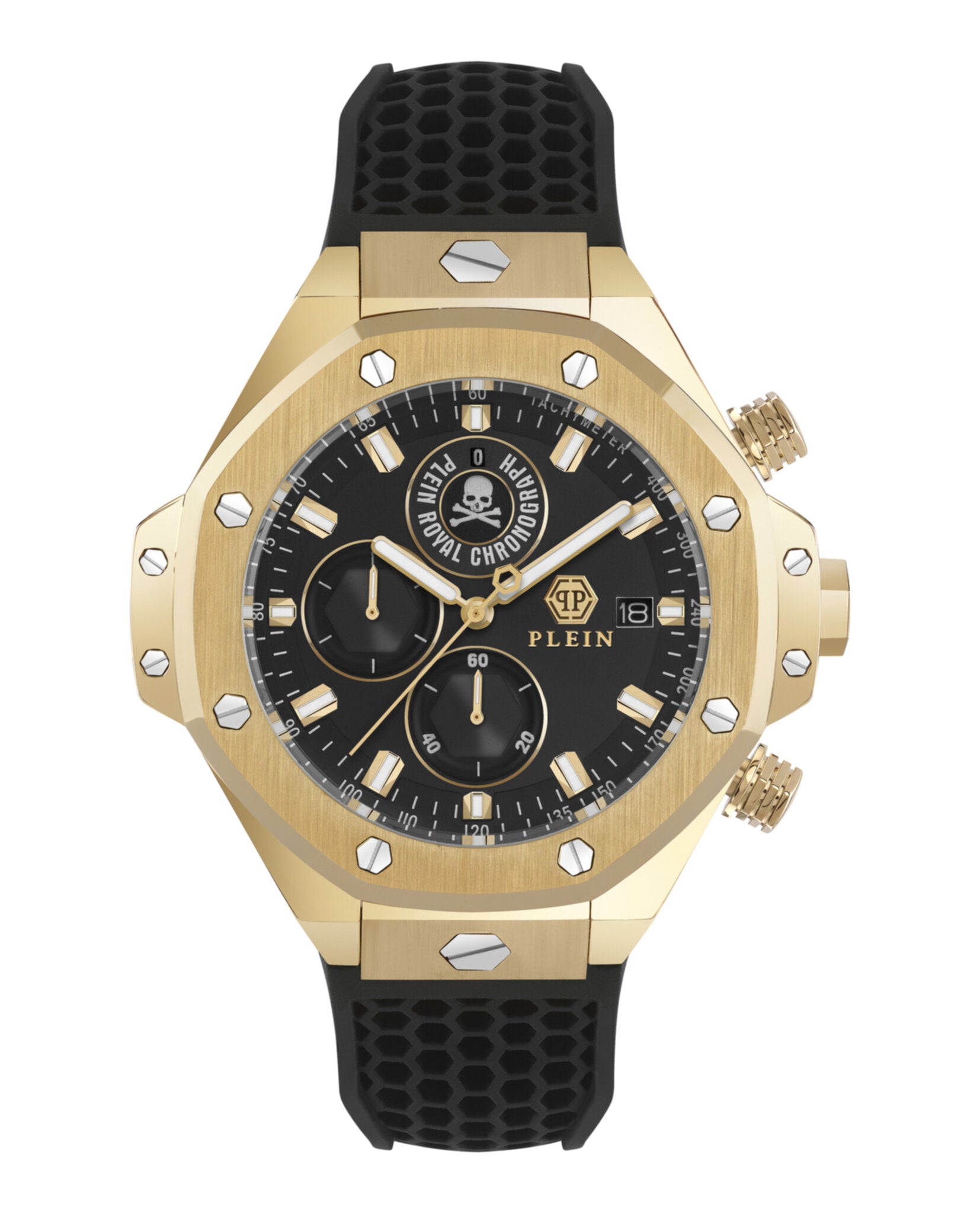 Philipp Plein Mens 46mm Strap Fashion Watch