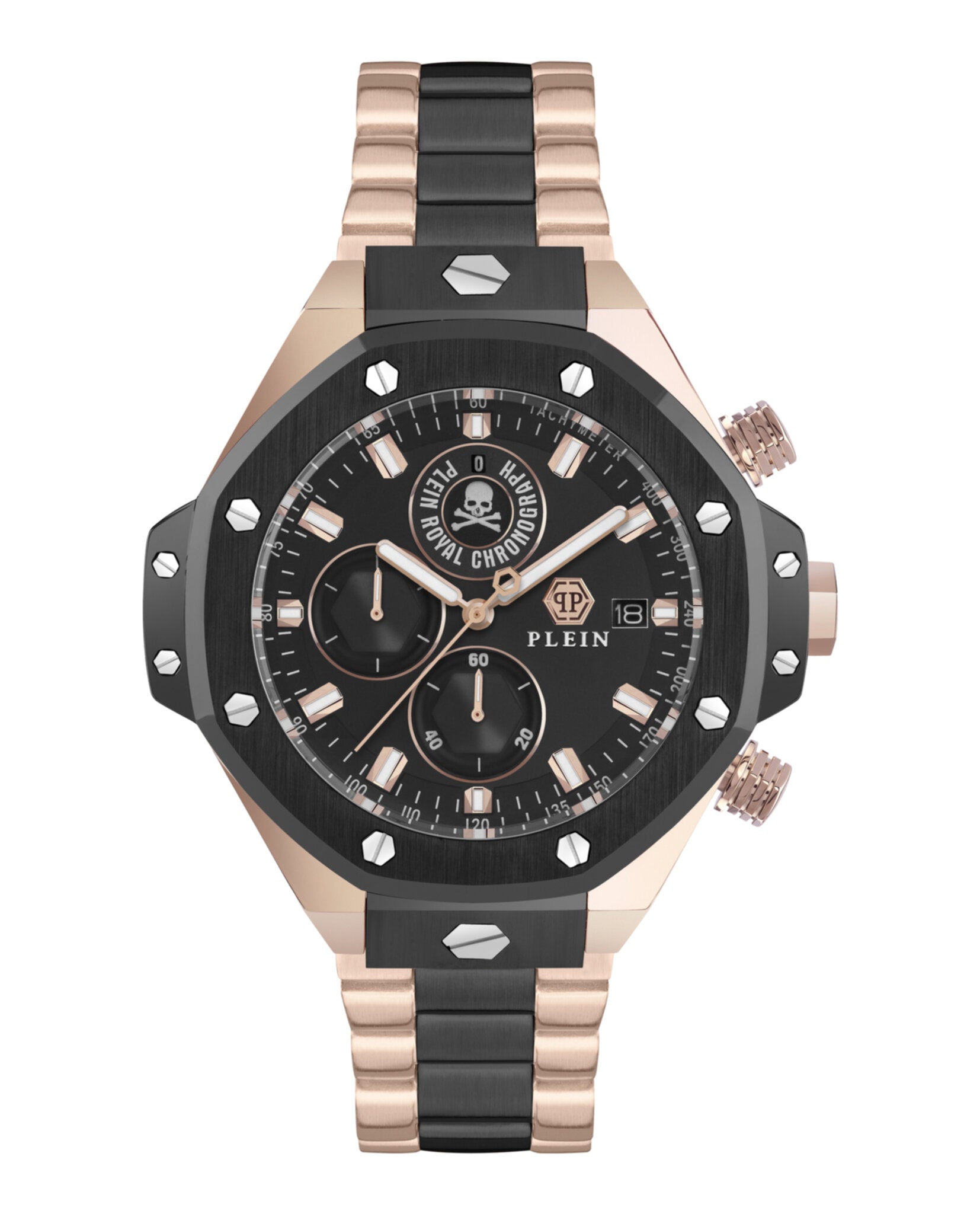 Philipp Plein Mens 46mm Strap Fashion Watch