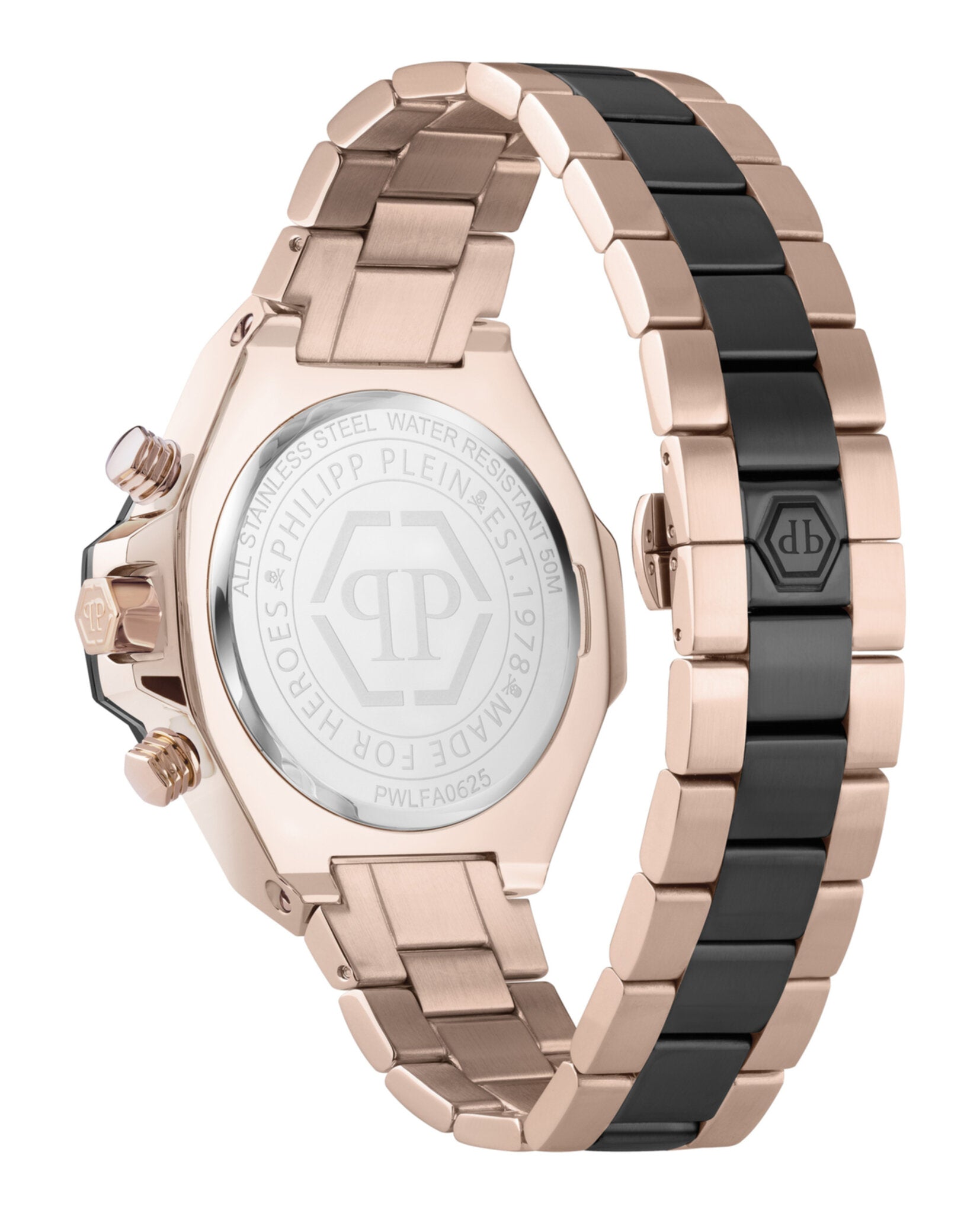 Philipp Plein Mens Two Tone 46mm Bracelet Fashion Watch