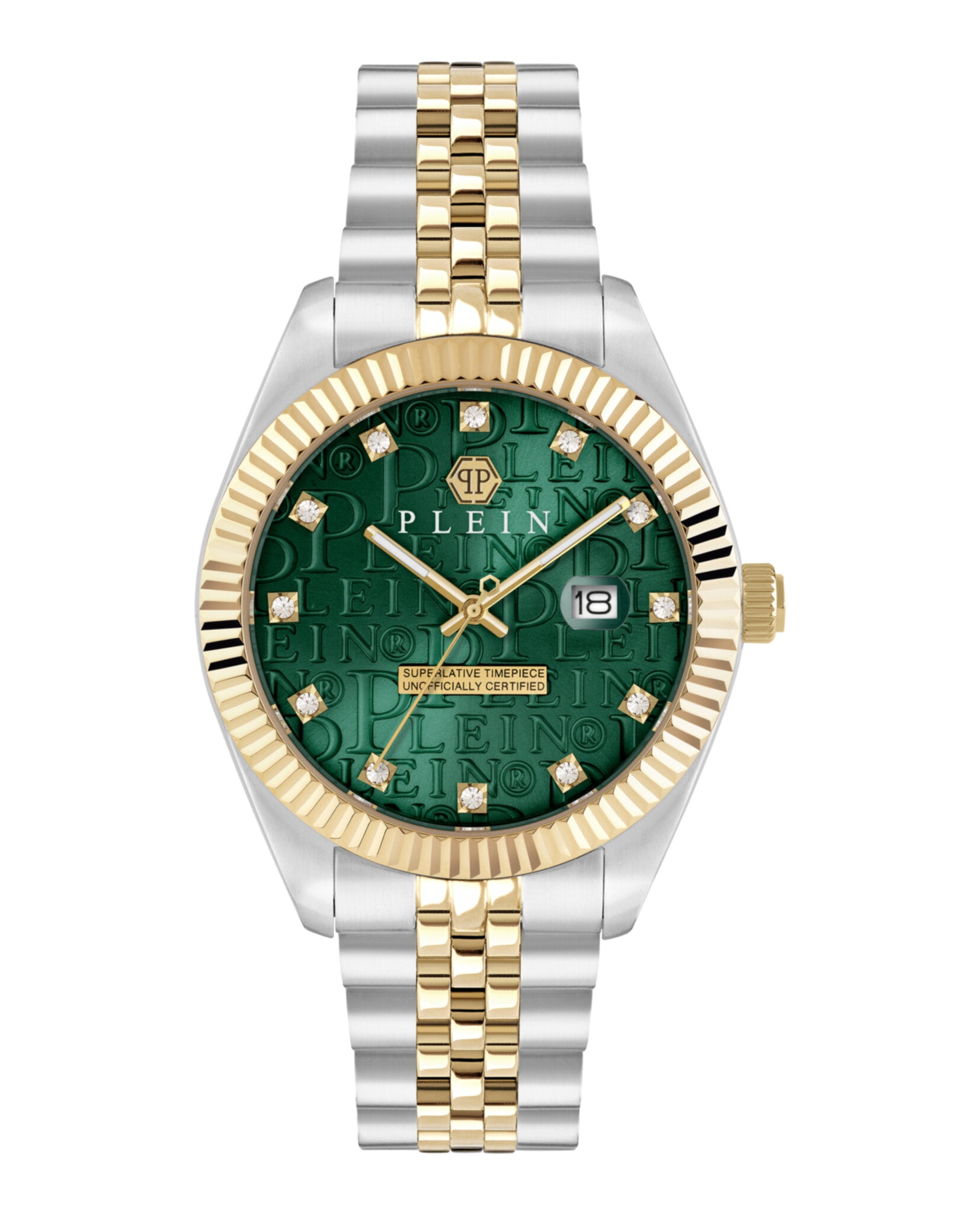 Philipp Plein Mens Two Tone 41mm Bracelet Fashion Watch