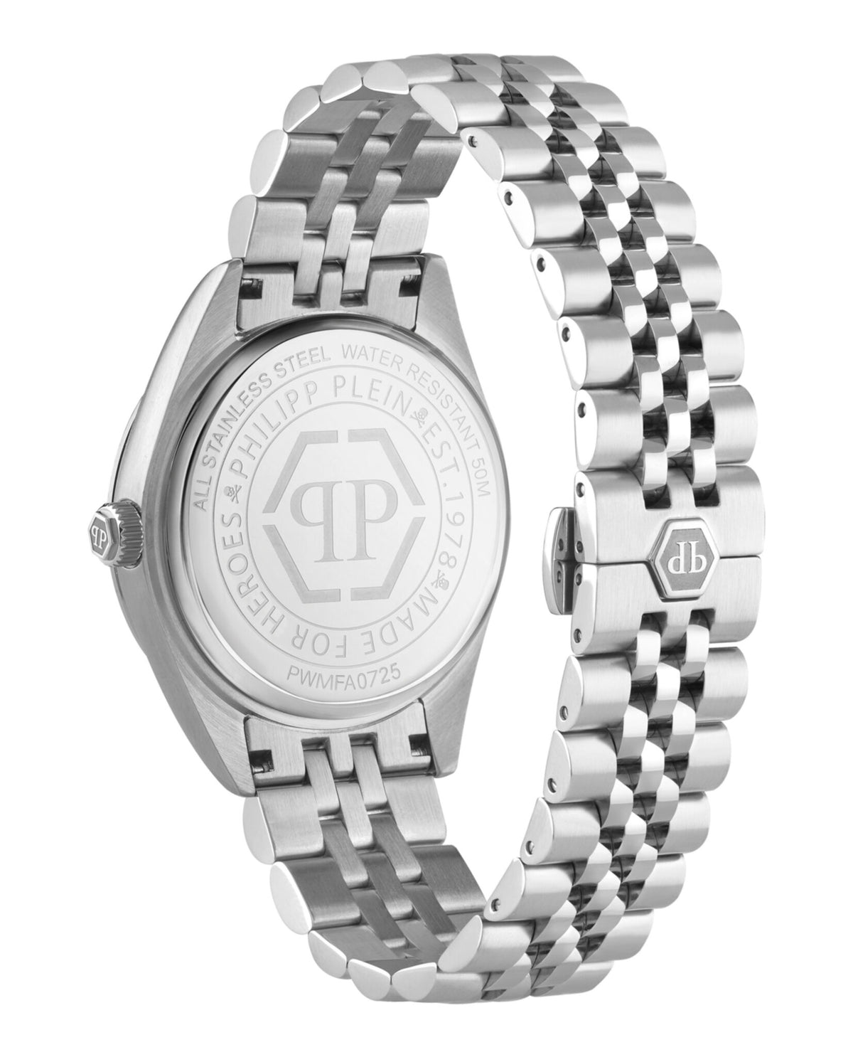 Philipp Plein Mens Stainless Steel 41mm Bracelet Fashion Watch