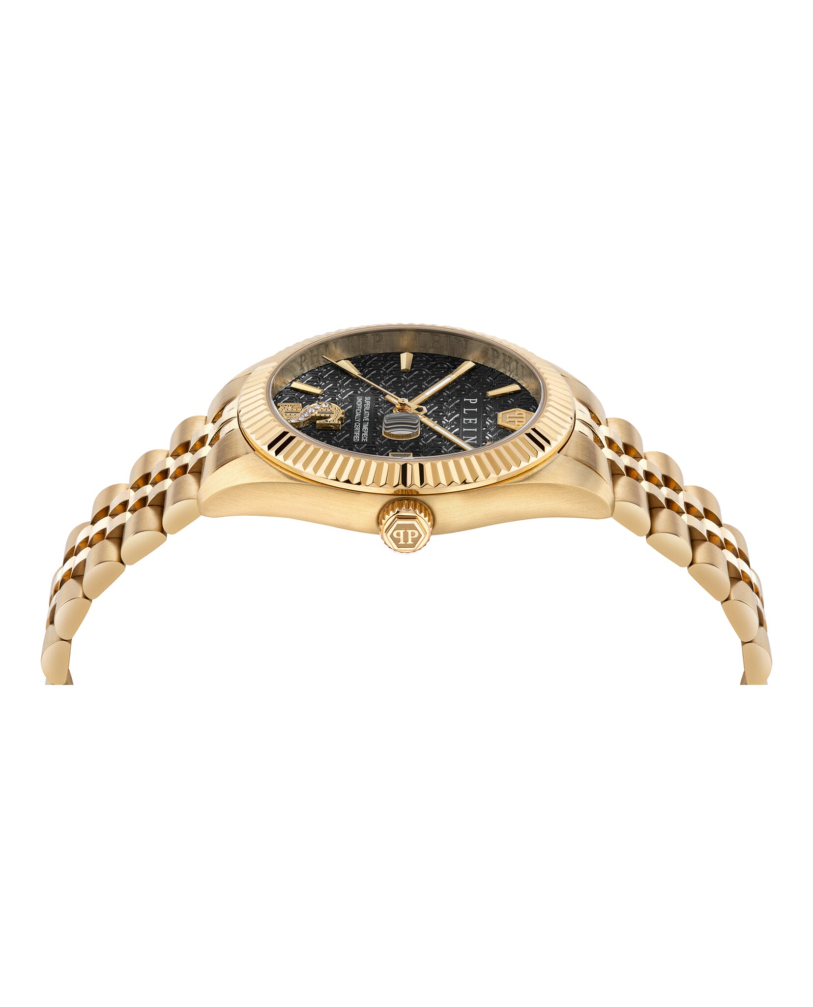 Philipp Plein Mens Gold 41mm Bracelet Fashion Watch