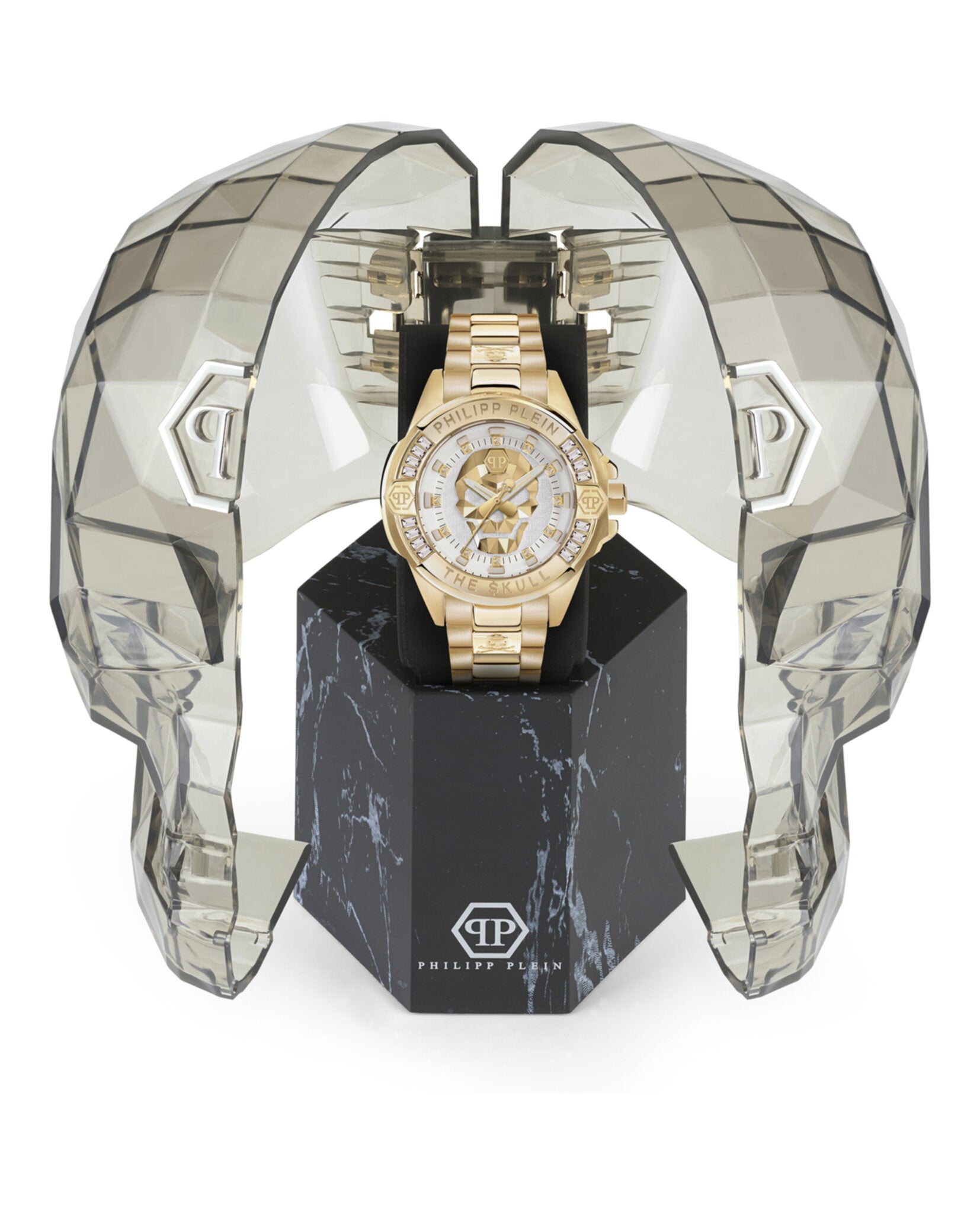 Philipp Plein Mens The $kull 46mm Strap Fashion Watch