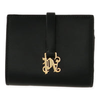 Palm Angels Womens Black/Gold Wallet