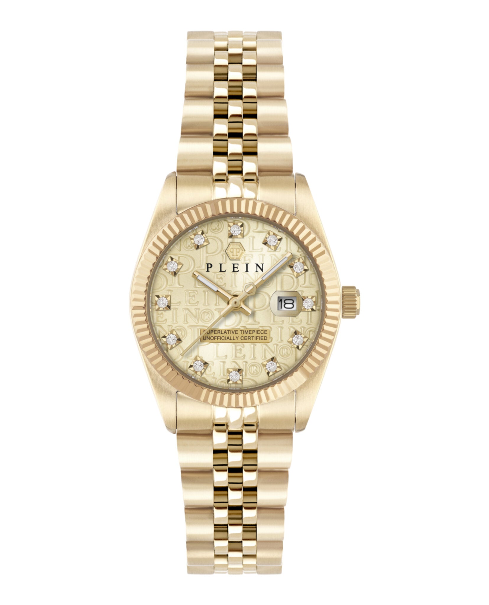 Philipp Plein Womens Gold 28mm Bracelet Fashion Watch