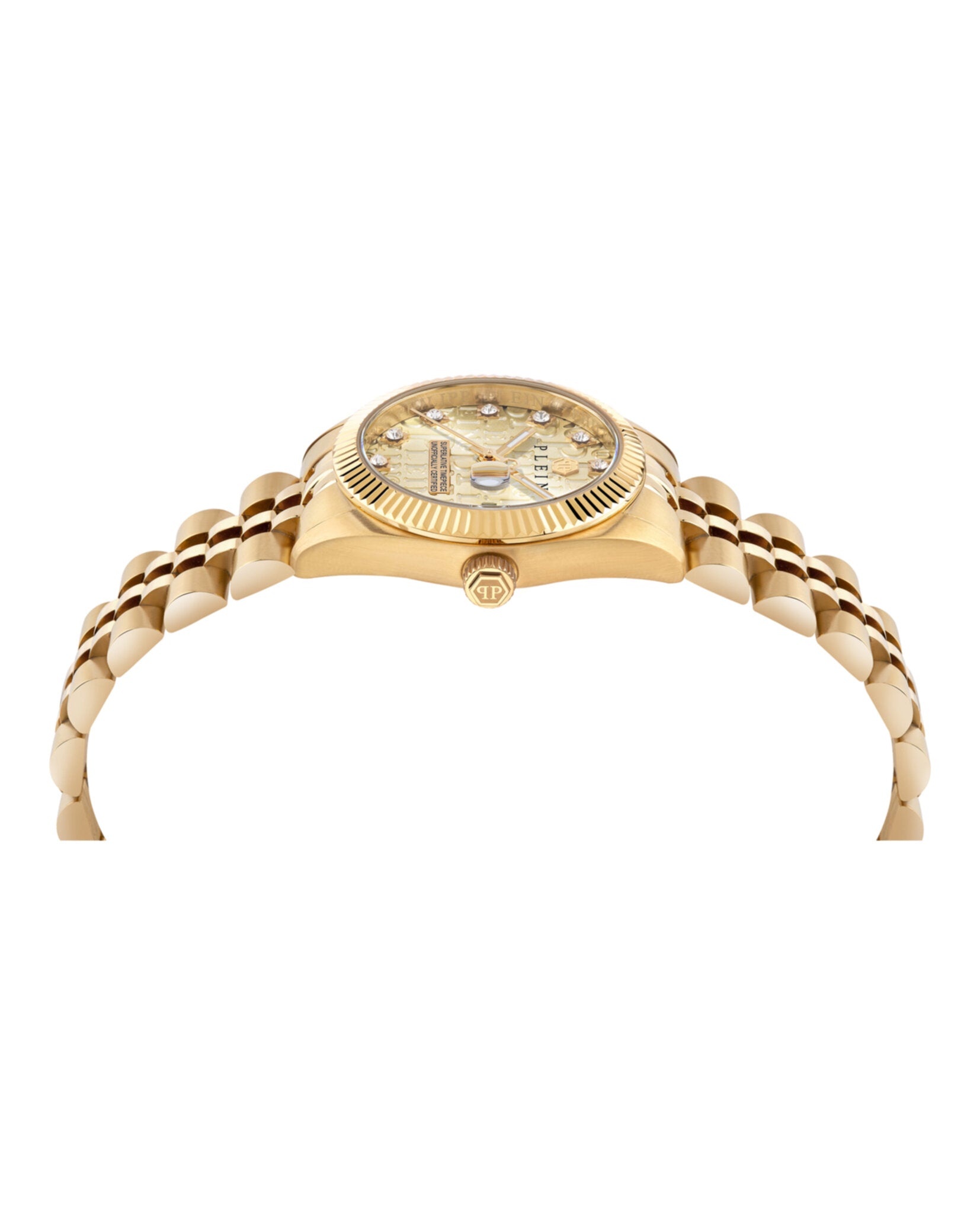 Philipp Plein Womens Gold 28mm Bracelet Fashion Watch