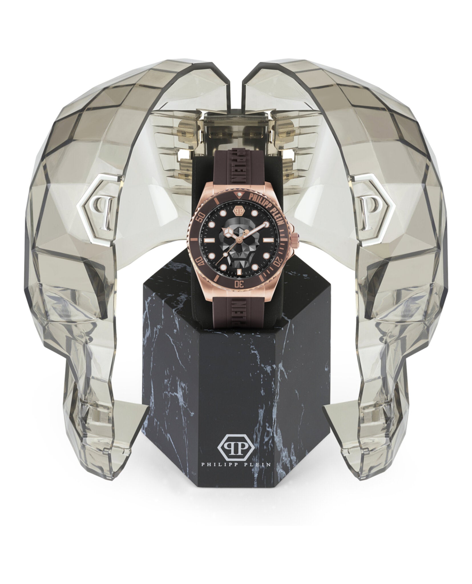 Philipp Plein Mens The $kull 46mm Strap Fashion Watch