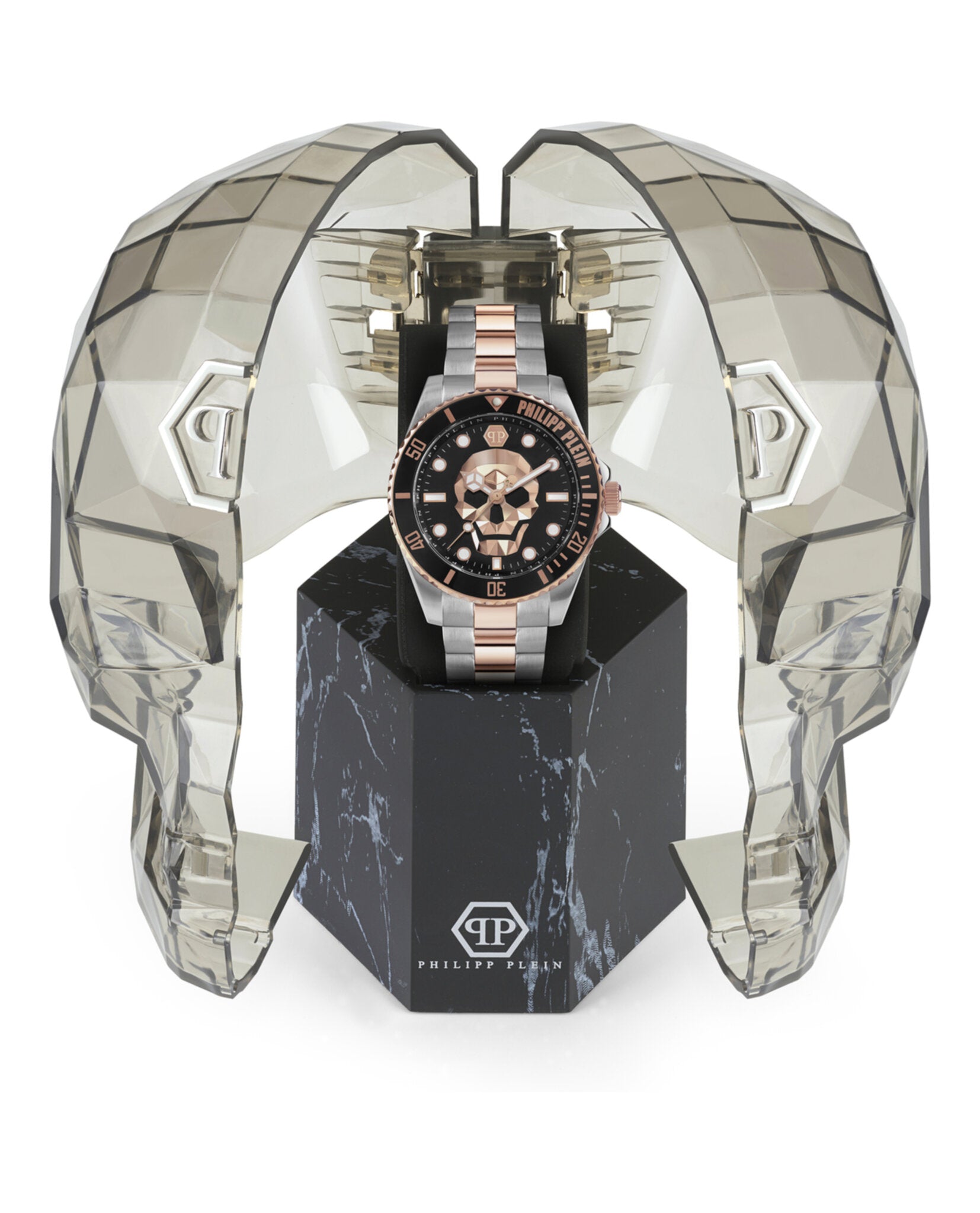 Philipp Plein Mens The $kull 46mm Strap Fashion Watch