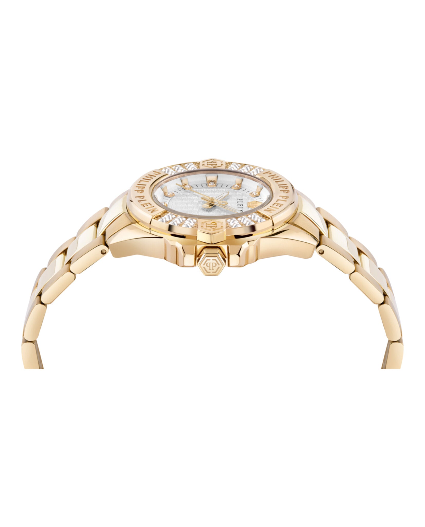 Philipp Plein Womens Gold 38mm Bracelet Fashion Watch
