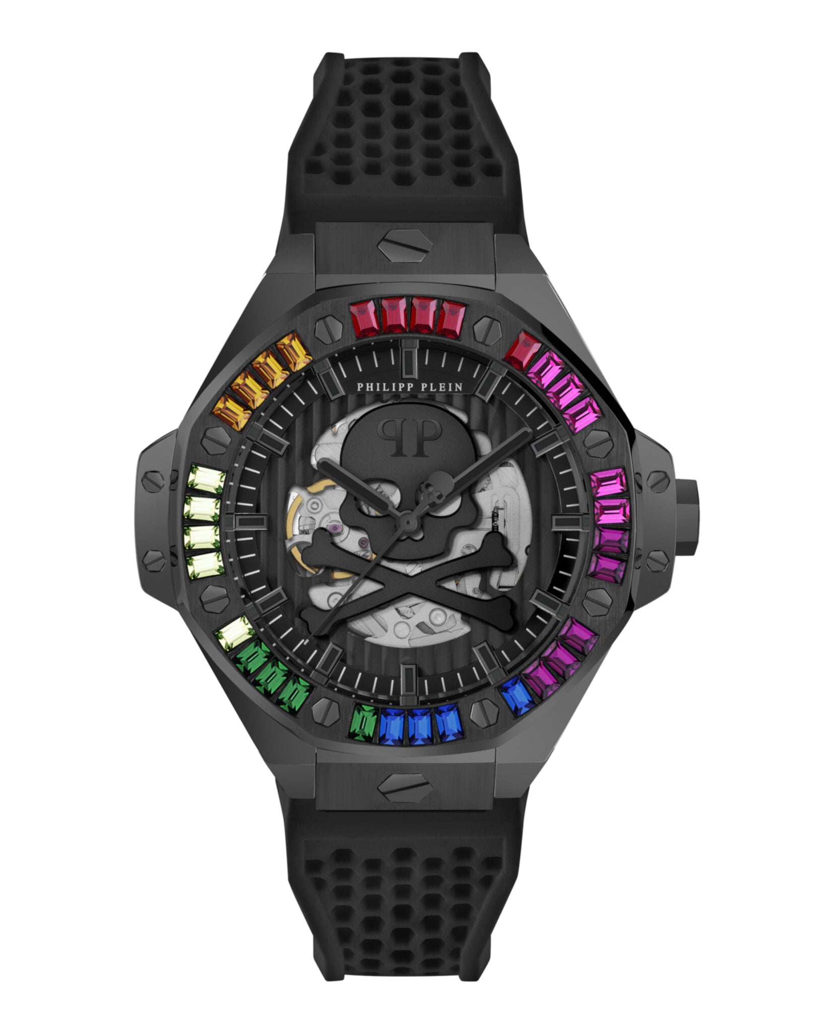 Philipp Plein Mens 46mm Strap Fashion Watch