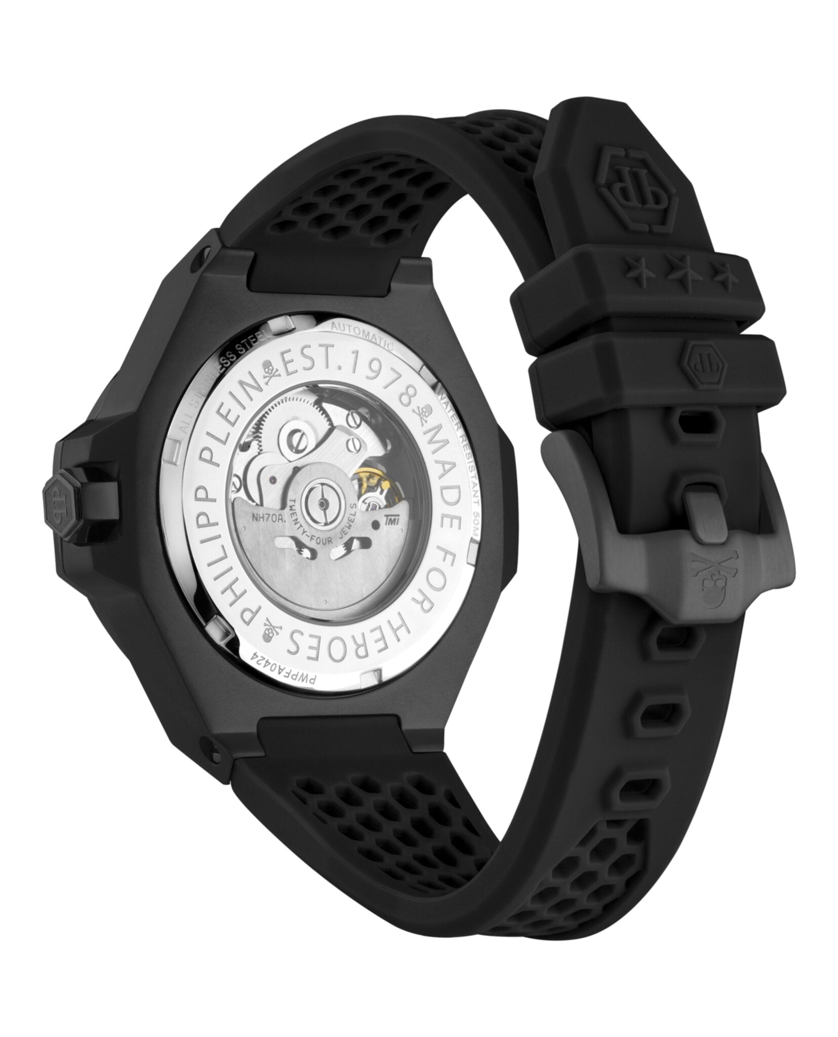 Philipp Plein Mens 46mm Strap Fashion Watch