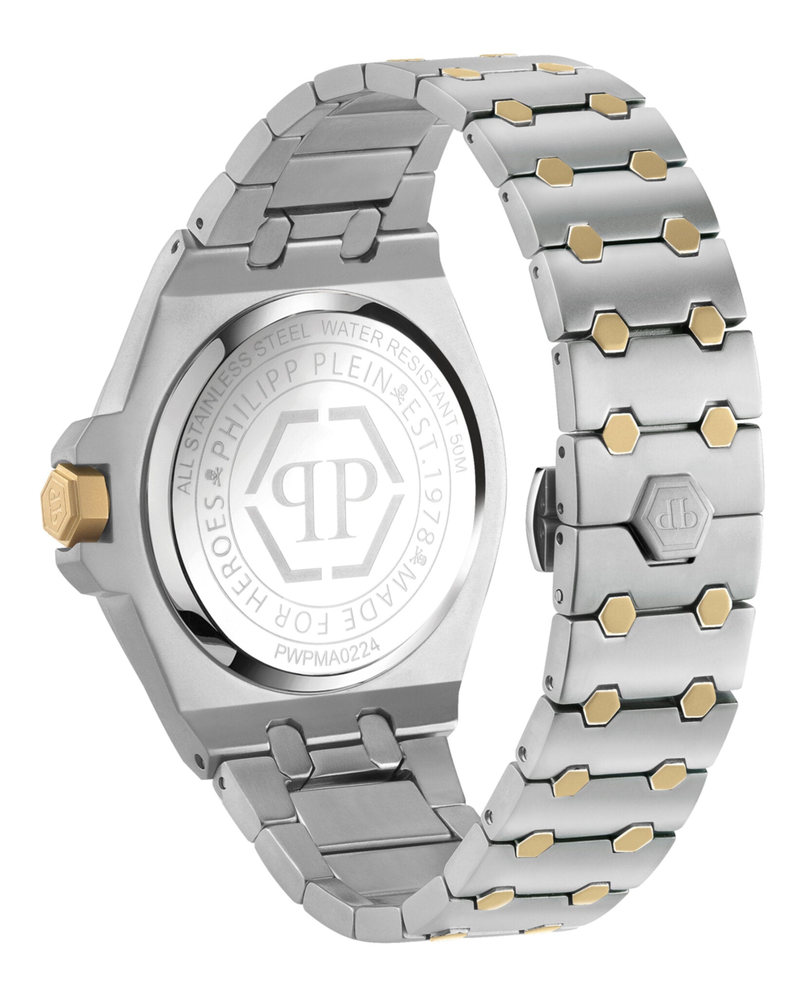 Philipp Plein Philipp Plein Mens  Two Tone 43mm Bracelet Fashion Watch