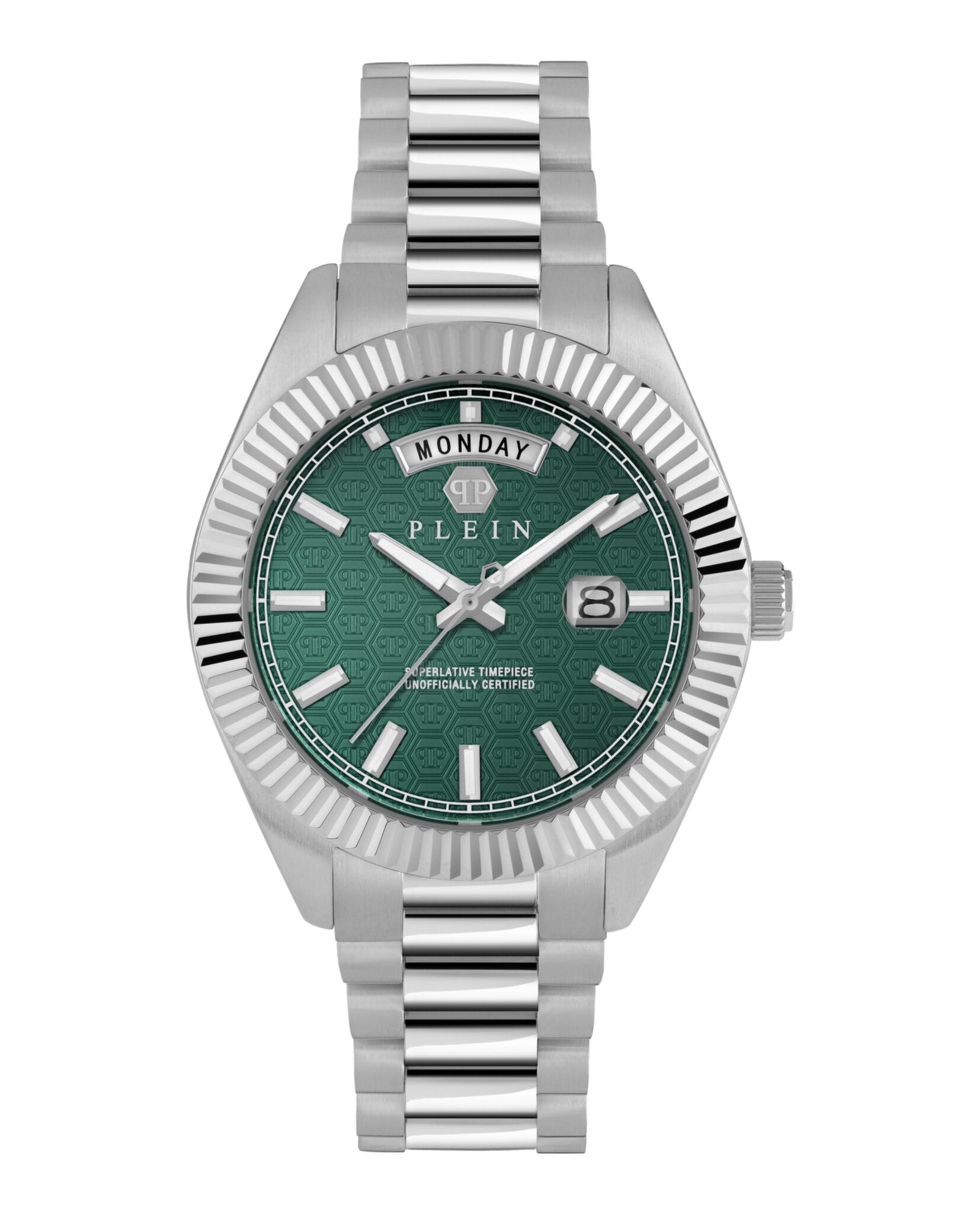 Philipp Plein Mens Stainless Steel 42mm Bracelet Fashion Watch