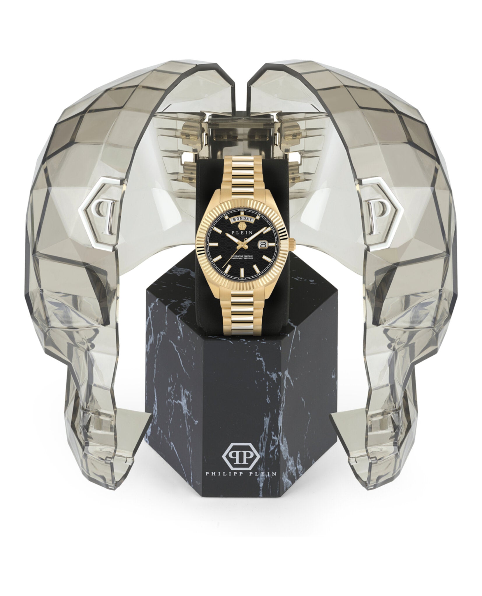 Philipp Plein Mens 45mm Strap Fashion Watch