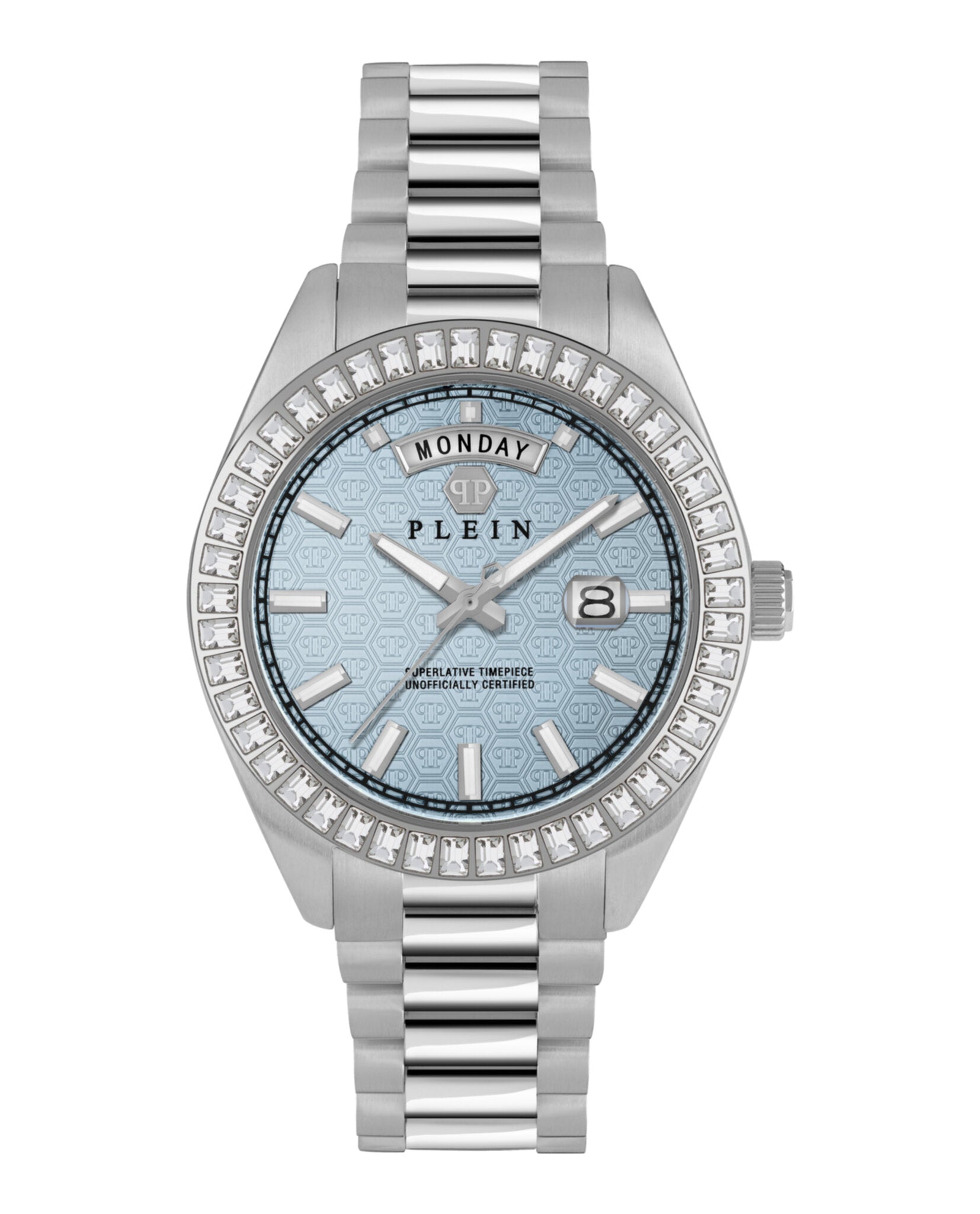 Philipp Plein Mens Stainless Steel 42mm Bracelet Fashion Watch