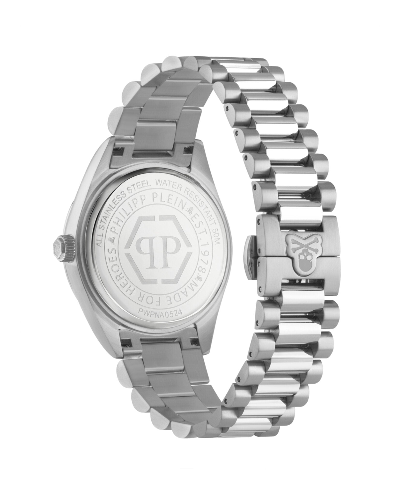 Philipp Plein Mens Stainless Steel 42mm Bracelet Fashion Watch