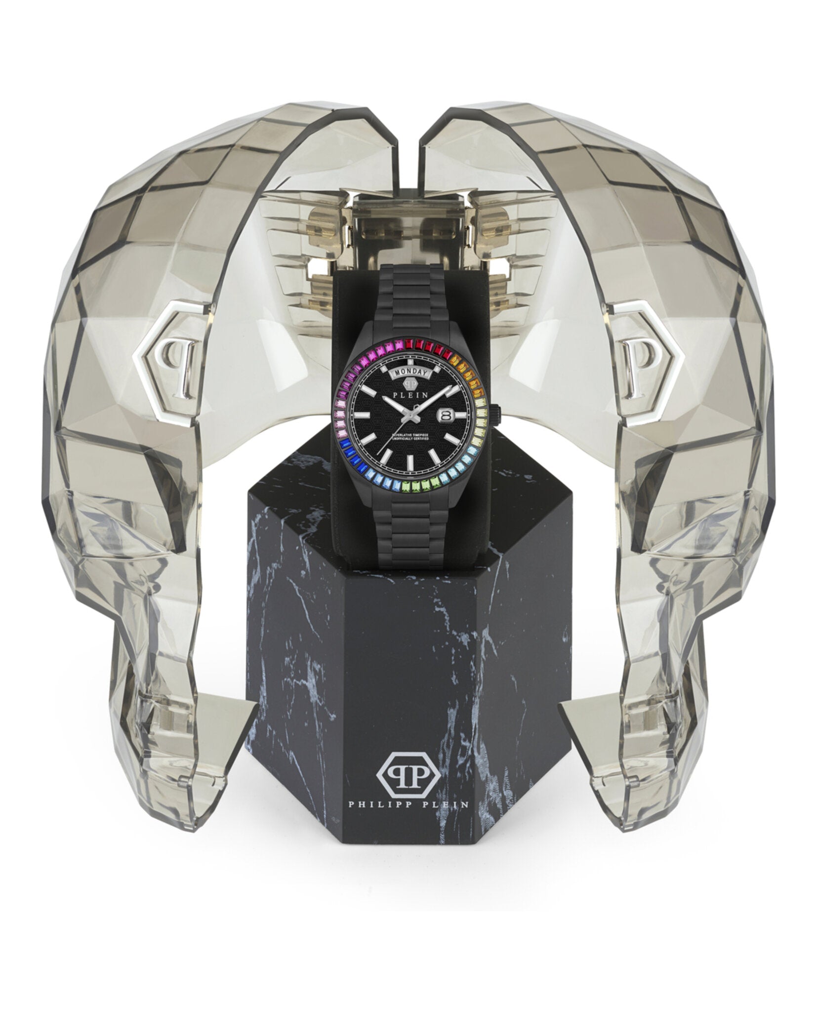 Philipp Plein Mens 45mm Strap Fashion Watch