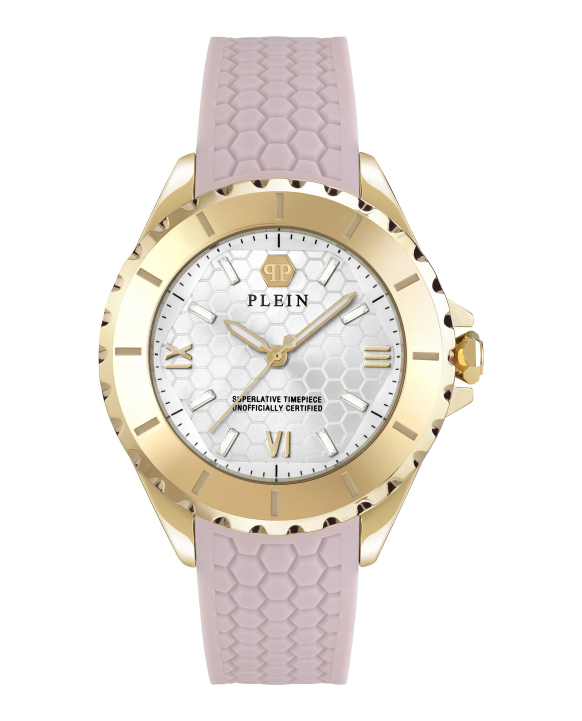 Philipp Plein Womens Gold 38mm Strap Fashion Watch