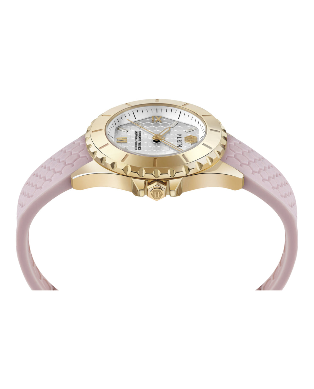 Philipp Plein Womens Gold 38mm Strap Fashion Watch