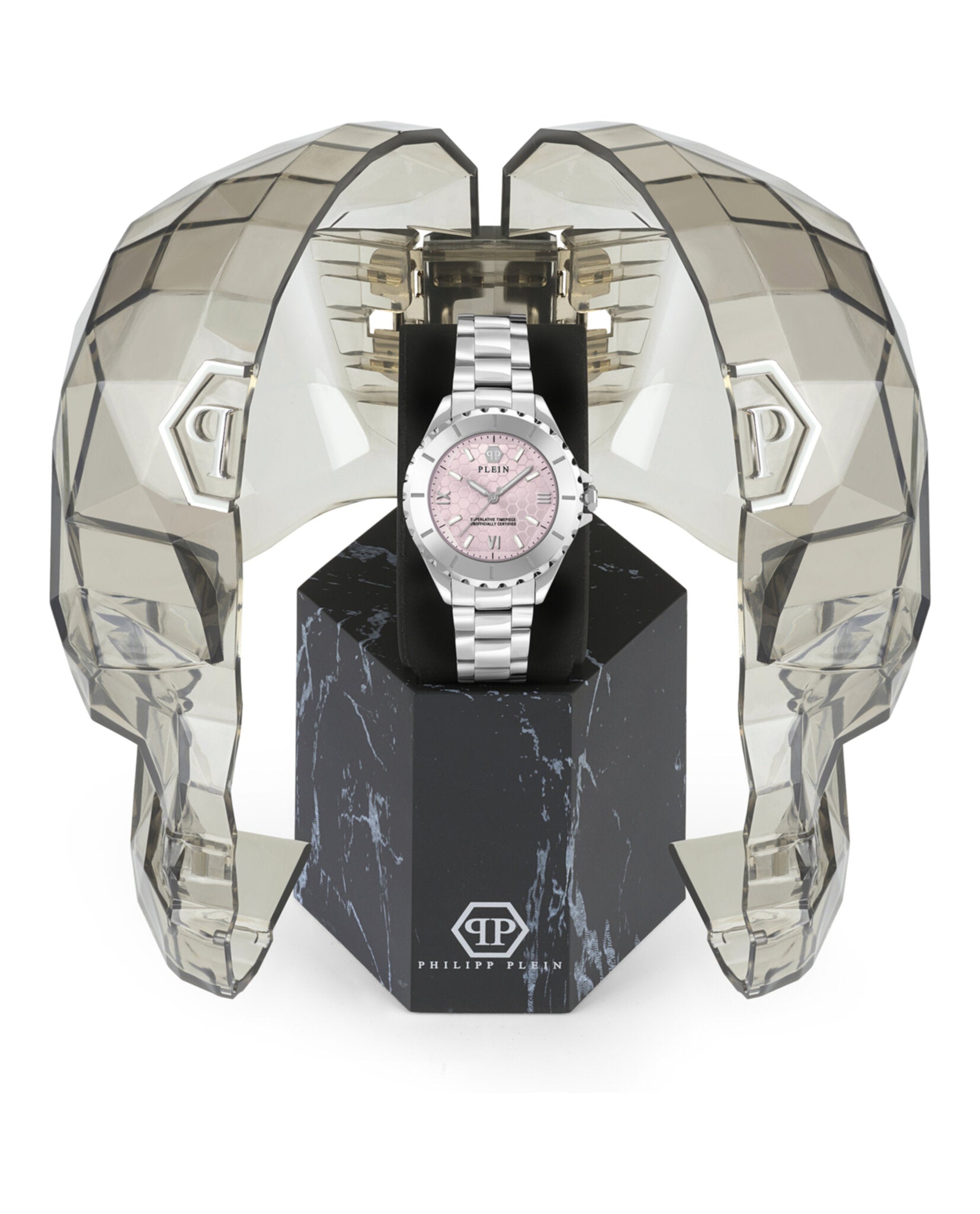 Philipp Plein Womens Stainless Steel 38mm Bracelet Fashion Watch