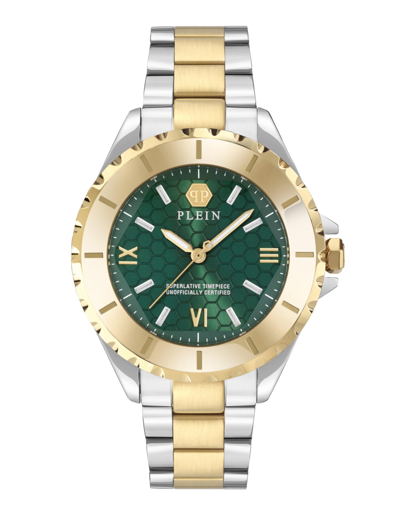 Philipp Plein Womens Two Tone 38mm Bracelet Fashion Watch