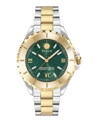 Philipp Plein Womens Two Tone 38mm Bracelet Fashion Watch